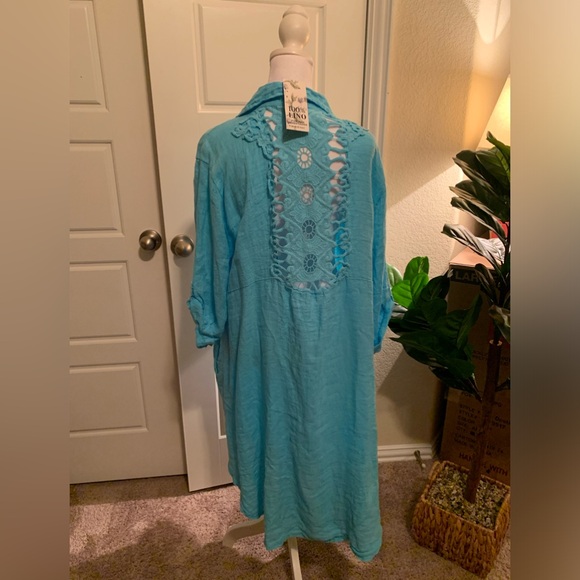 OS 100% Italian Linen Tunic - Picture 5 of 7